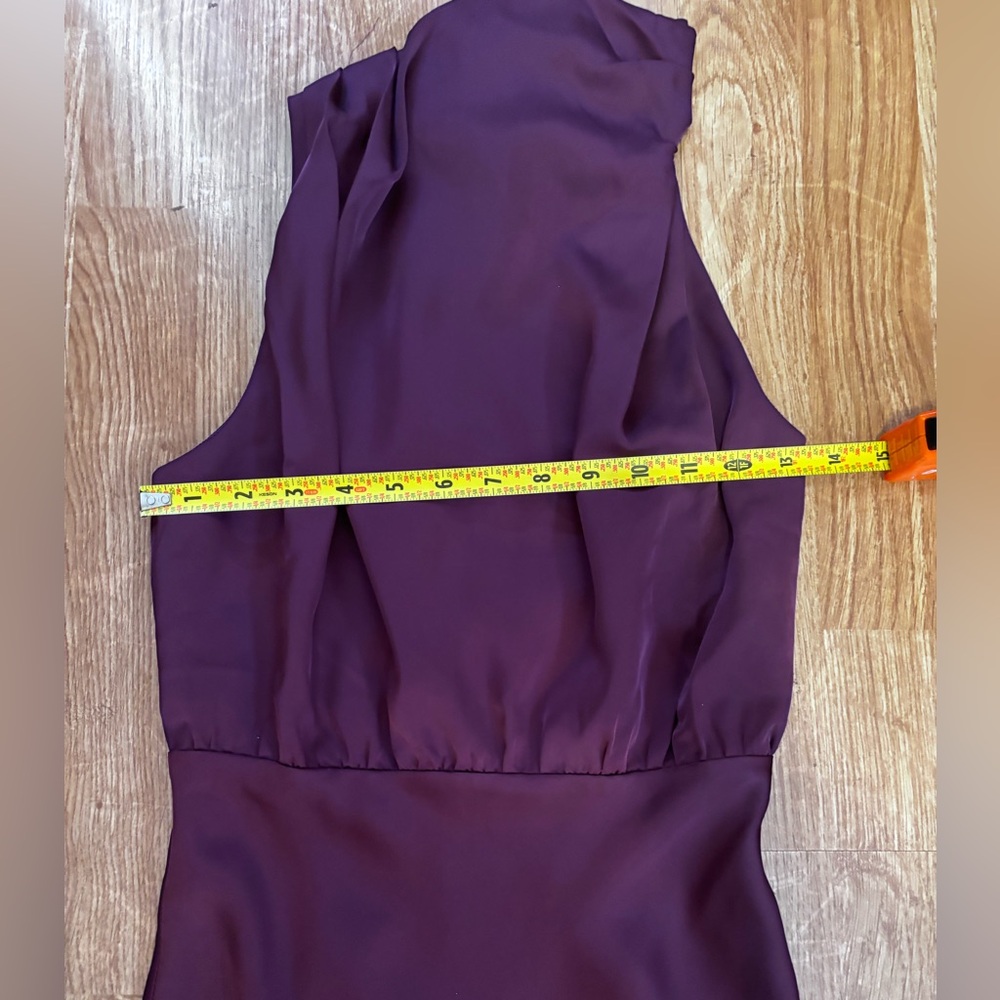 Lulus Distinctive Charm Purple Satin Asymmetrical Maxi Dress Size XS - Picture 17 of 17